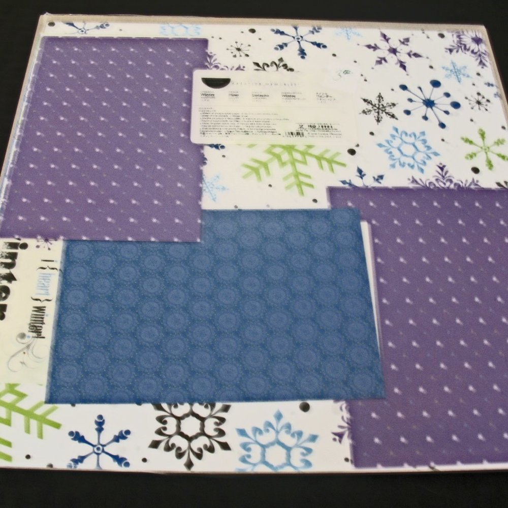 1 pkg. CREATIVE MEMORIES additions CHEERFUL WINTER